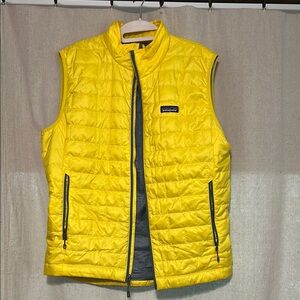 Patagonia men’s Bright Yellow nano Puff Vest